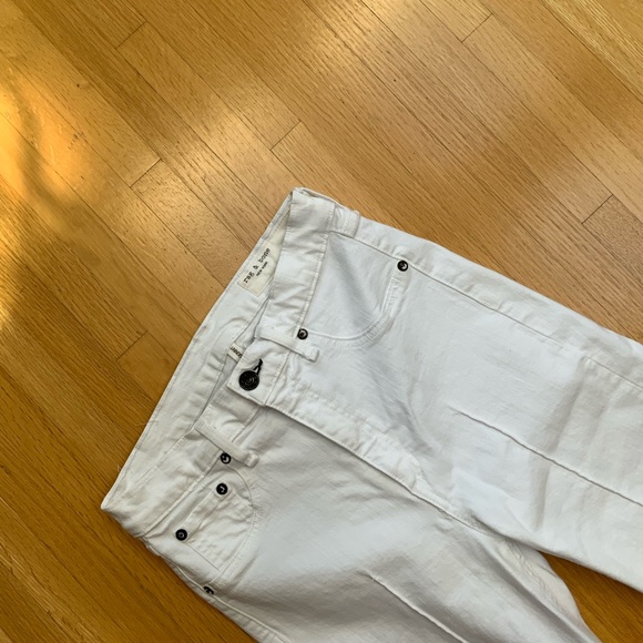 RAG & BONE High Rise Ankle Skinny Jean with raw hem - style no. W1566M595WTM - Picture 12 of 12